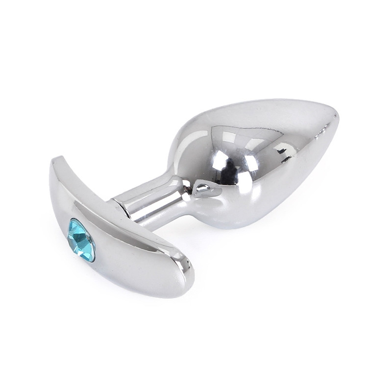 Kiotos Plug Bijou anal avec Base arrondie Curve 6 x 2.8 cm - Bijou Bleu